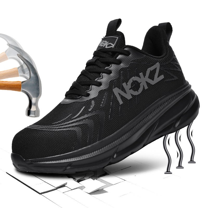 Large Size Men'S And Women'S Shoes Anti-Smash And Anti-Puncture Steel Toe Safety Shoes Construction Site Breathable Anti-Slip Labor Protection Shoes G58 - Image 1